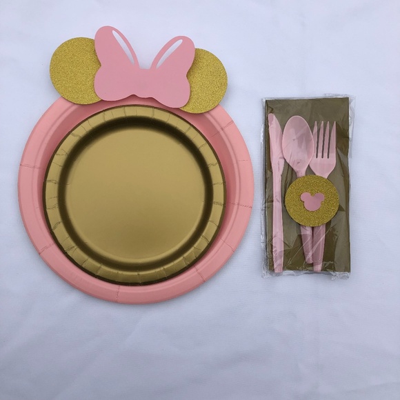 Minnie mouse baby shower party decorations set fo 10, mickey birthday decoration - Picture 1 of 4